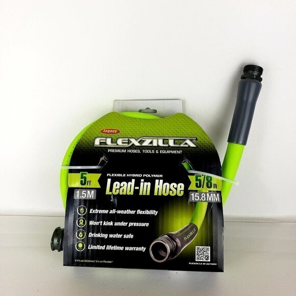 FLEXZILLA HFZG505YW Garden Lead-In Hose 5/8 In x 5ft - Picture 1 of 5